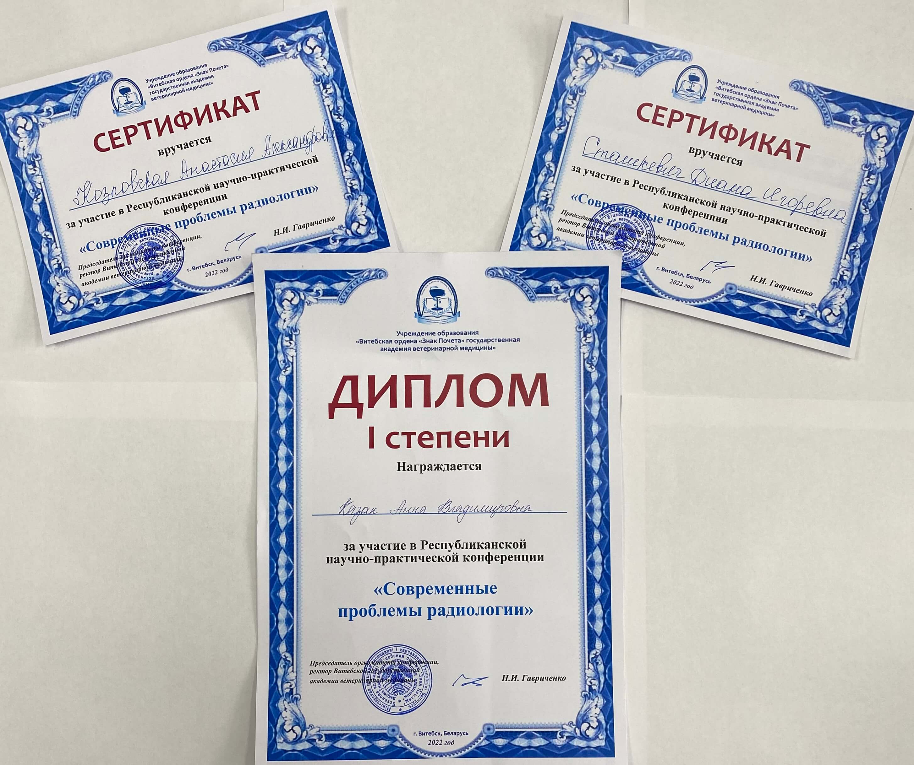 Диплом Сертификаты